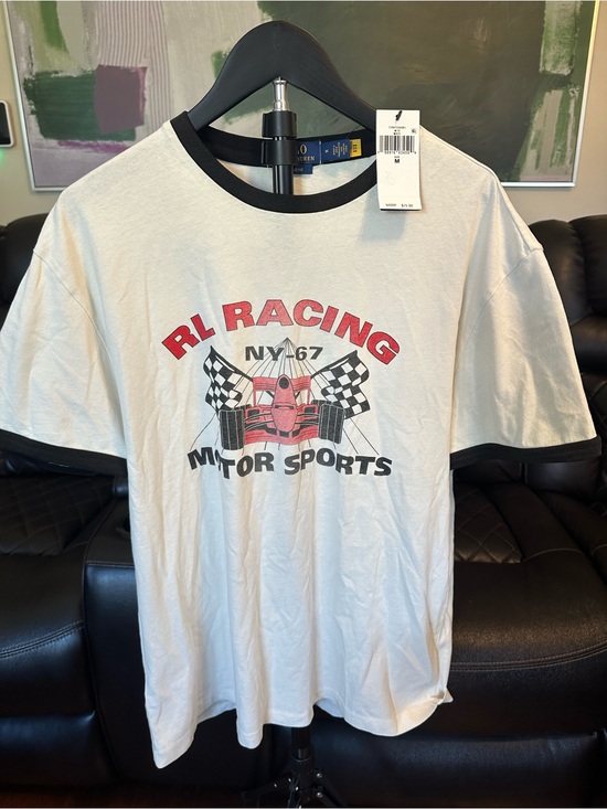Polo Ralph Lauren Other - Polo Ralph Lauren RL Racing Motorsports Ringer Graphic T-Shirt NWT Men’s M